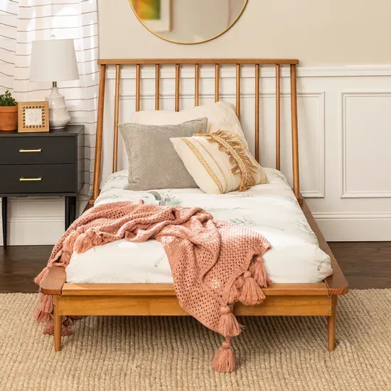 Remember that tall panel beds tend to take up more vertical space than low-profile platform beds.